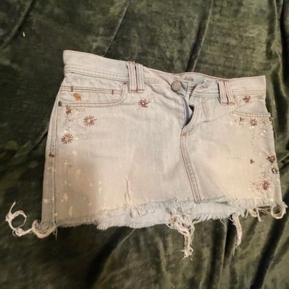 AUF Short Jean Skirt - Picture 1 of 4